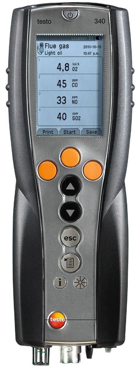 gas analyzer datasheet|testo 340 .